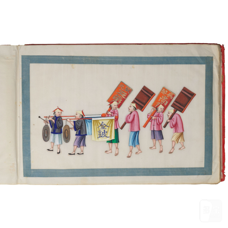 中國畫家 十九世紀 遊行圖冊頁十二開 設色紙本 | CHINESE ARTIST (19TH CENTURY) - 图20